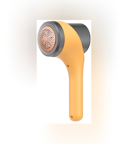 Aparat Scame si Par Haine, Flippy, Electric, USB inclus, Periuta Curatare, pentru Diferite Tesaturi, 3 Trepte, 20.5 x 8.8 x 7 cm, Galben