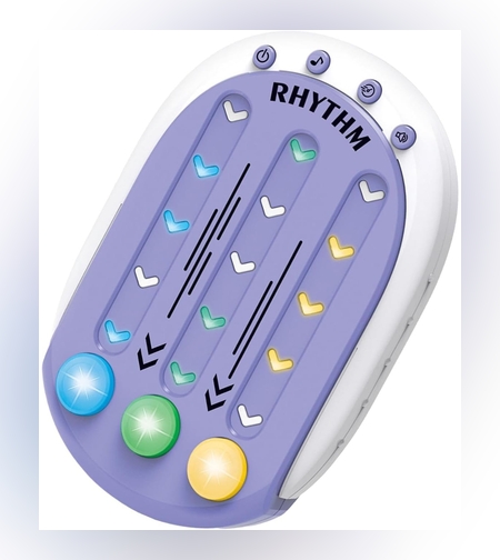 Jucarie Interactiva, Flippy, Tip Jocuri Ritmice, +3 Ani, din ABS, 8 Niveluri de Joc, 9.5 x 2.5 x 13.6 cm, Mov