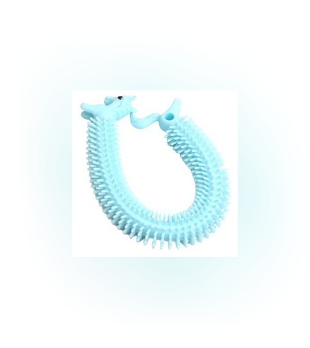 Jucarie senzoriala elastica Flippy, Fidget Noodle, Antistres, Culori Random