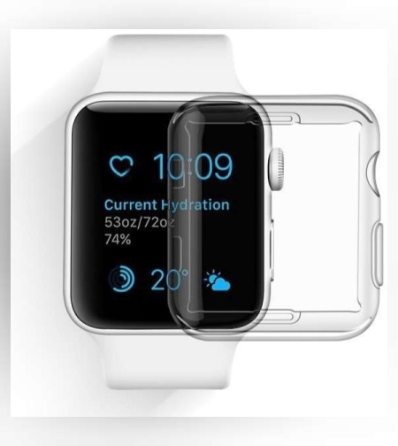 Husa Apple Watch Series 2/3 42 mm Full Tpu 360 Transparent, Flippy