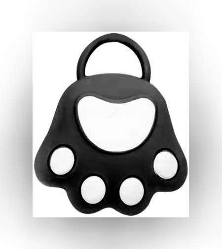 Perie pentru Masajul Scalpului, Perie pentru Sampon, Labuță de Pisică, Dimensiune 7x8 cm, Curatarea si Mentinerea Curata a Parului, Negru