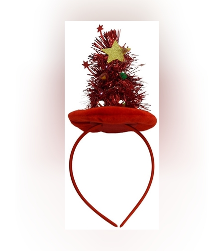 Bentita/cerc brad de Craciun, culoare rosie, marime standard, Flippy