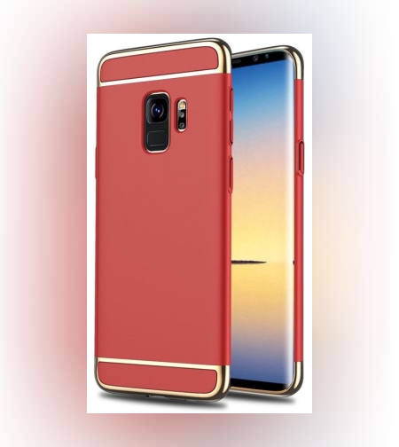 Husa Samsung Galaxy S9 Plus Luxury Plating 3 in 1 Rosu