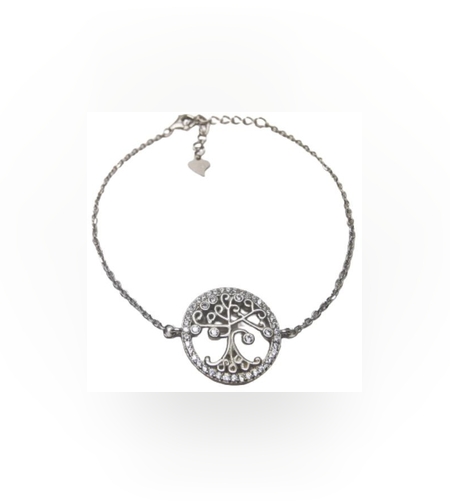 Bratara din Argint 925 Copac in Cerc