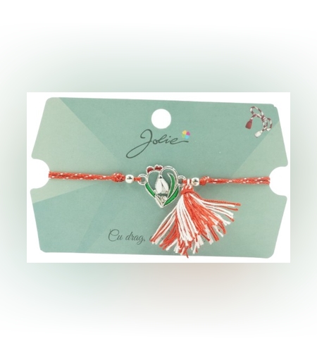 Bratara cu Ciucure Ghiocel in Inima