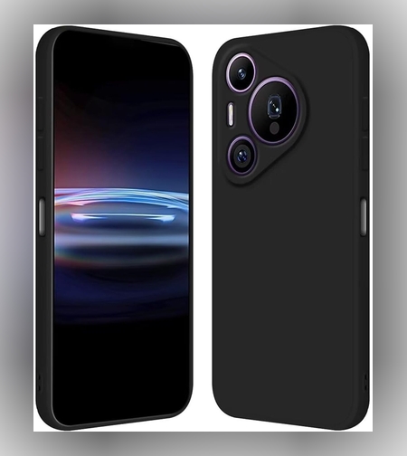 Husa de Protectie, Flippy, pentru Huawei Pura 70, Liquid Silicone, cu Microfibra pe Interior, Protectie Antisoc, Compatibil Incarcare Wireless, Negru