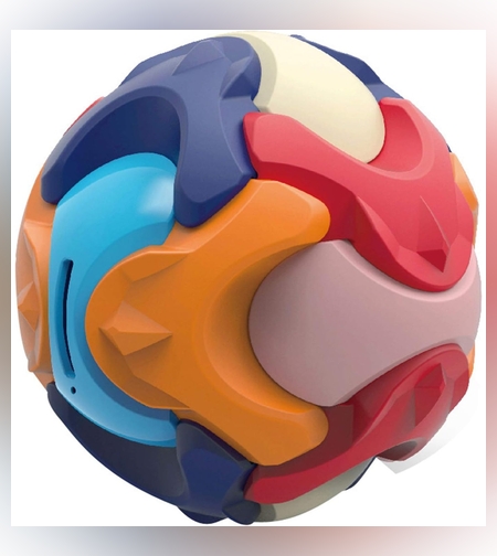 Pusculita Sub Forma de Minge, Flippy, de Construit, se Asambleaza/Dezasambleaza, din Plastic, 16.5x16.5x16.5, Multicolor