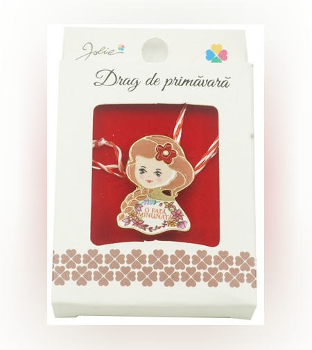 Brosa Mica in Cutie Jolie model O Fata Minunata