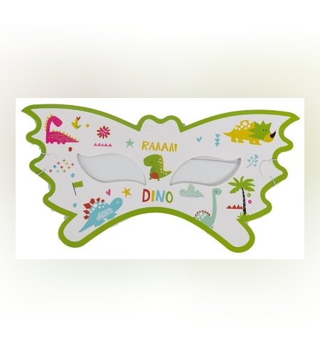 Set 10 Masti Decorative, Flippy, Colectia Dino Park, 18 x 8 cm, din Carton, Multicolor