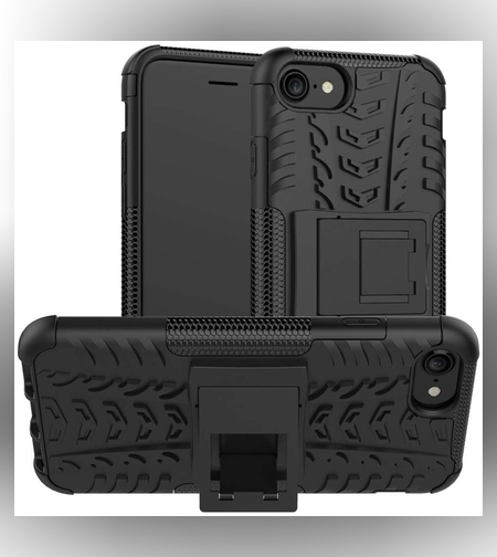 Husa Flippy compatibila cu Apple iPhone X Defender Model 3 cu Suport, Negru