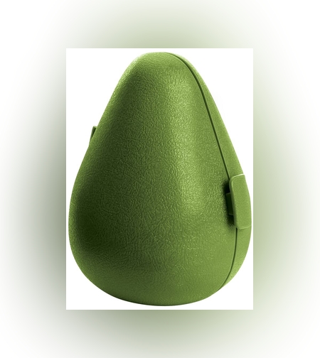 Cutie de depozitare si pastrare a alimentelor, Plastic, Flippy, Model Avocado, 8.4x8.4x12.3 cm, Verde