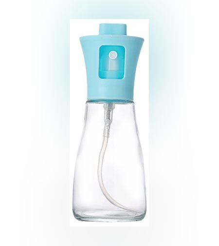 Pulverizator pentru Ulei, Flippy, Pulverizator din Sticla pentru Otet sau Alte Lichide de Gatit, Simplu Reincarcabil, Multifunctionale, 17.3 x 5.6 cm, Capacitatea 170 ml, Albastru