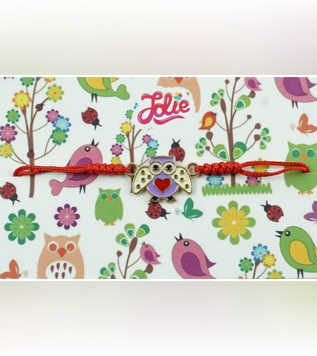 Bratara Jolie cu Impletitura pentru Copii Bufnita