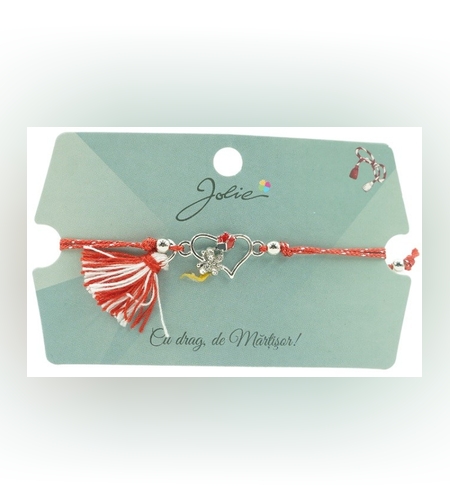 Bratara cu Ciucure Inima Contur