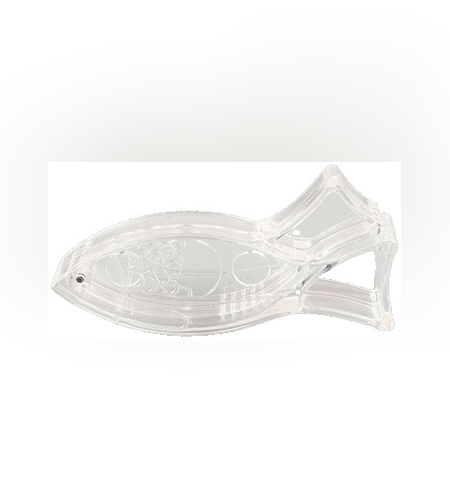 Storcator de Citrice Manual, Flippy, Rezistente, Usor de Folosit si Depozitat, Durabil, Calitativ, 12x5.2 cm, Model Peste, Transparent