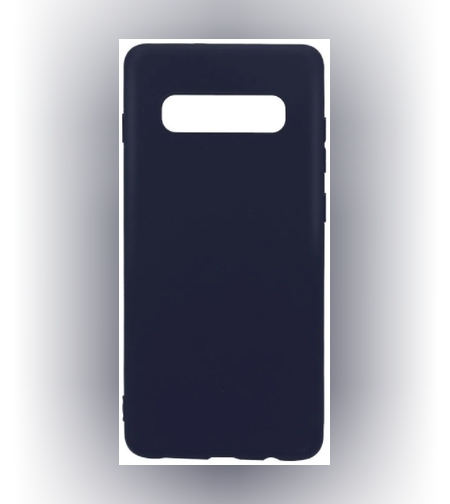 Husa protectie Flippy compatibila cu Samsung Galaxy S10 Matte Tpu Albastru inchis