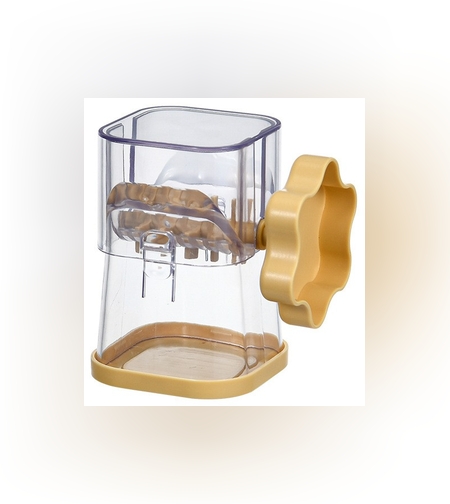 Dispozitiv de Zdrobit, Flippy, pentru Alune, Nuci, Ciocolata, Manual, din ABS, 10 x 7.2 cm, Galben