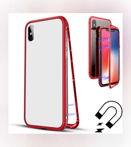 Husa de protectie Magnetic 360 pentru Apple iPhone 6/6S, Rosu