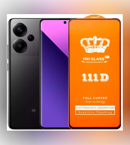 Folie Sticla Securizata pentru Xiaomi Redmi Note 13 Pro Plus, Flippy, Sticla de Protectie Compatibila cu Xiaomi Redmi Note 13 Pro Plus, Full Cover 111D, HD, Margini Negre, Transparenta