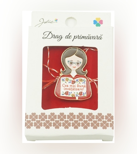 Brosa Mica in Cutie Jolie model Cea Mai Buna Invatatoare