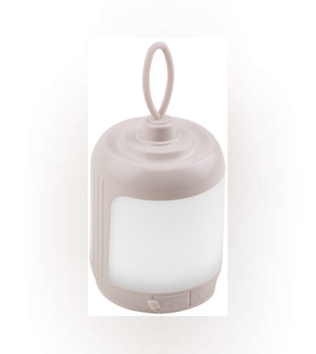 Mini Lampa LED de Camping, Flippy, pentru Aer Liber, Reincarcabila USB Type C, 3 Trepte de Lumina, Portabila, 13.8 x 6.5 cm, 5V, Alb