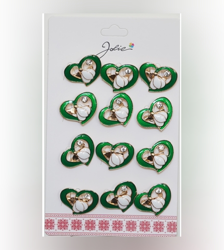 Set 12 Brose Martisor Primavara Ghiocel in Inima