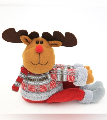 Clema pentru Perdea si Draperii, Flippy, Model Ren, din Panza, Prindere din Velcro, 46 x 14 cm, Multicolor