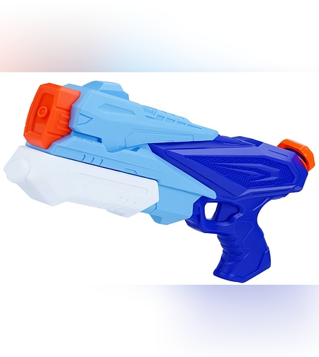 Pistol cu Apa pentru Copii, Rezervor, Pentru Piscina/Plaja, Flippy, 6ani+,  3 duze, Albastru, 500ML