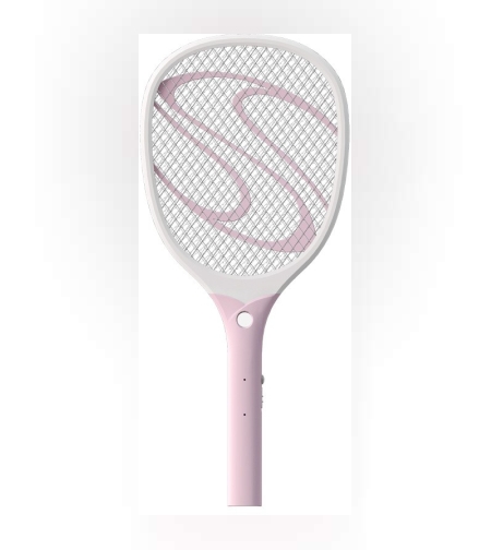 Paleta Electrica pentru Tantari, Muste sau Insecte LED, Flippy, Plastic, Casa si Gradina, Anti-insecte, Alb-Roz