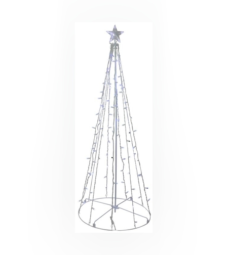 Pom luminos decorativ, Flippy, 480 Led, alb cald+flash, 1.8 M