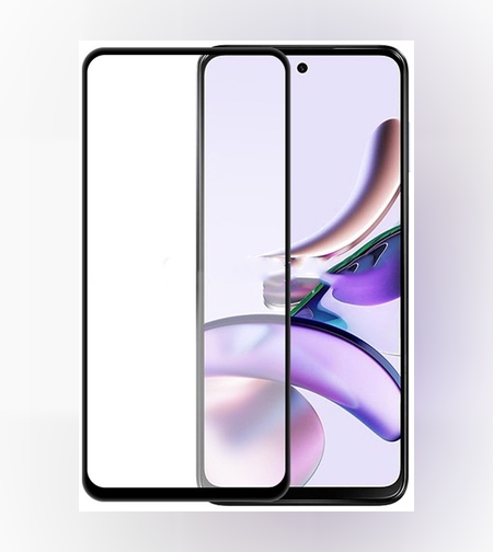 Folie Sticla Securizata pentru Motorola G14, Flippy, Compatibila cu Motorola Moto G14, Full Glue, Margini Negre, Transparent