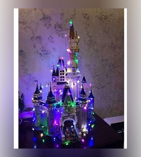 Instalatie de Craciun cu Baterii Tip Liniar, 2 jocuri de lumini, Fir Cupru 10 m 100 LED -uri, Multicolor