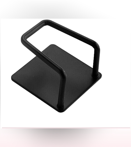 Organizator bucatarie Flippy cu adeziv, carlig-suport pentru burete, accesorii bucatarie, 5x5x3,5 cm, otel inoxidabil, negru