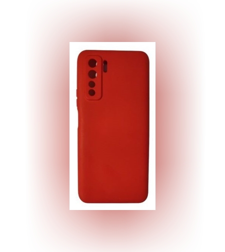 Husa protectie Flippy compatibila cu Huawei P40 Lite 5G Liquid Silicone Case Rosu