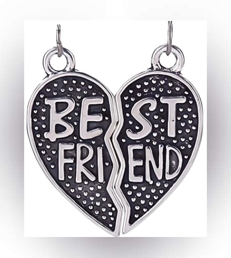 Pandantiv, Jolie Silver, Argint 925, Model Inima Best Friend, 1 g, 10x12 mm