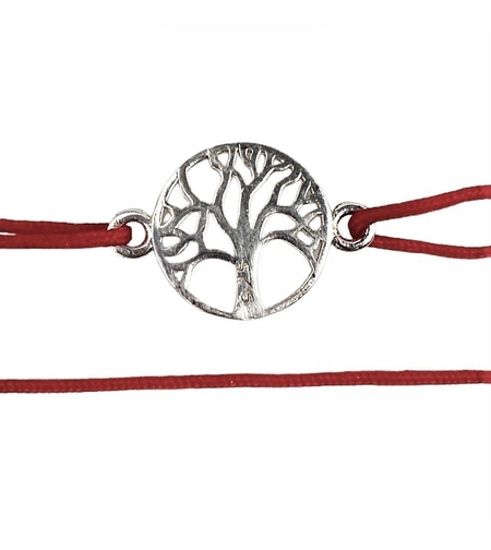 Bratara Snur Reglabil, Argint 925, Copacel In Cerc, Jolie Silver, 0.9 g, 2 cm x 1.2 cm