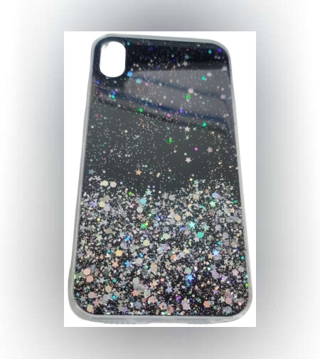 Husa de protectie pentru Apple iPhone XR Luxury Glitter Stelute Negru