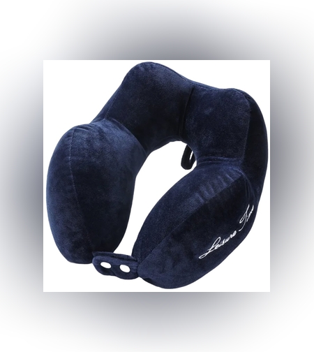 Perna de Calatorie, Flippy, Pentru Gat, din Bumbac, cu 4 Cocoase, Ajustabila, Albastru