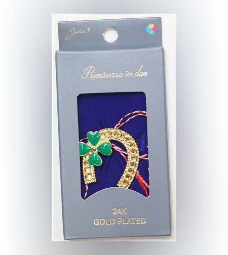 Martisor Brosa Placata cu Aur 24K, Dimensiune Brosa Aprox 2- 3 cm, Model 29