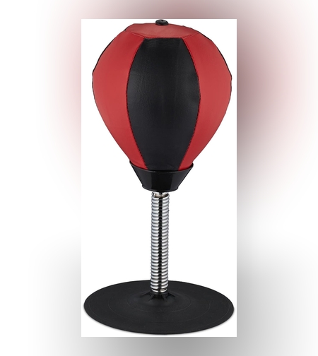 Jucarie Interactiva, Flippy, Model Sfera de Box cu Suport de Masa, Inaltime Reglabila, +3 Ani, 10.5 x 20 x 23.5 cm, Rosu/ Negru