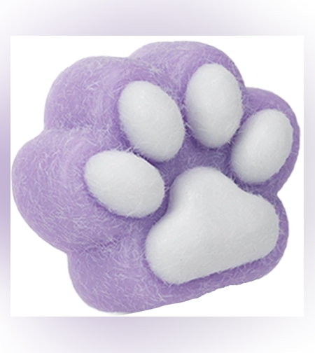 Jucarie Interactiva Squishy, Flippy, Model Cat Paw, Squeeze Pinch Family, Revenire Lenta, din TPR, +3 Ani, 7.5 cm, Textura Puf, Mov