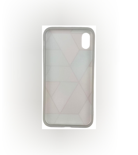 Husa protectie pentru Apple iPhone XR Soft IMD TPU Marble Geometric Roz