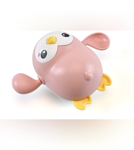 Jucarii de baie pentru copii, Flippy, pinguinul roz