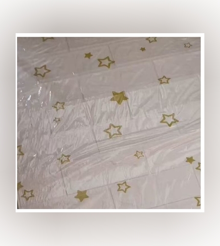 Set 10 Stickere de Perete, Flippy, Autoadezive, 70 x 77 cm, Suprafata Acoperita 5.3 mp, din PVC, Model Stelute Aurii, Alb