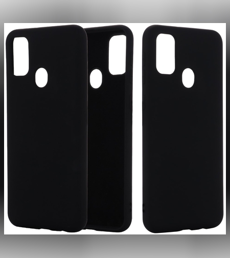 Husa protectie compatibila cu Huawei P Smart 2020 Liquid Silicone Case Negru