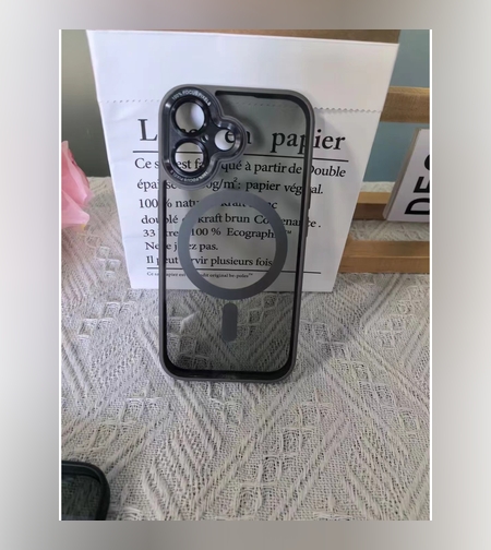 Husa de Protectie Compatibil cu iPhone 16, Flippy, Incarcare Wireless, Tehnologie Magsafe, Carcasa din TPU/ PC, Protectie Camera, Antisoc, Antizgariere, Gri