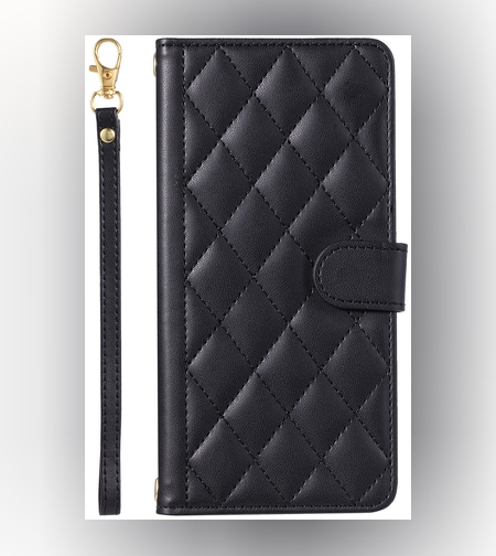 Husa de Protectie Tip Carte, Flippy, pentru Apple iPhone 15, Model cu Suport si Capsa, Antisoc, Rezistenta la Impact, Protectie Camera, Negru