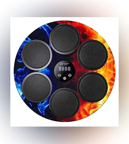 Jucarie de Boxat cu Muzica si Lumini, Flippy, Bluetooth, Incarcare USB, Aplicare cu Ventuze, 6 Tinte, 46x46x8 cm, 2000 g, Multicolor