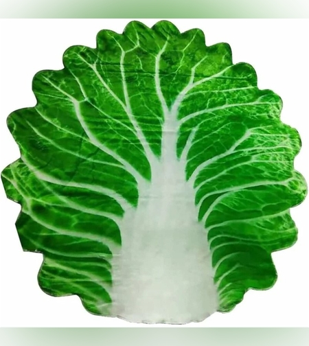 Set patura flanel si caciula Flippy, forma frunza de salata, pentru nou-nascuti, material poliester, 85 cm, verde