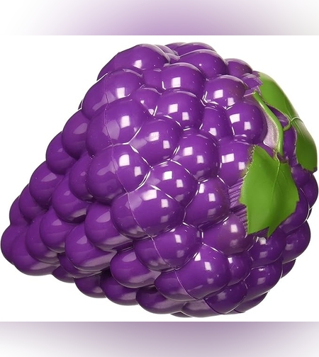 Cutie de depozitare si pastrare a alimentelor, Plastic, Flippy, Model Strugure, 10x10x13.5 cm, Mov